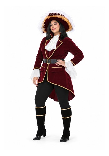 Captain Hook Women's Plus Size Costume