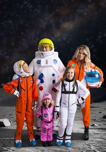 Orange Astronaut Jumpsuit Costume for Kids | Astronaut Costumes
