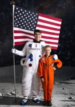 Kids Orange Astronaut Jumpsuit Costume4