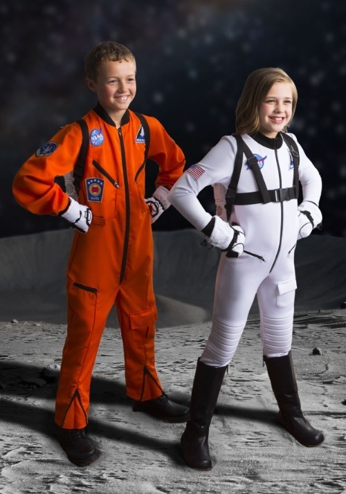 Orange Astronaut Jumpsuit Costume for Kids | Astronaut Costumes