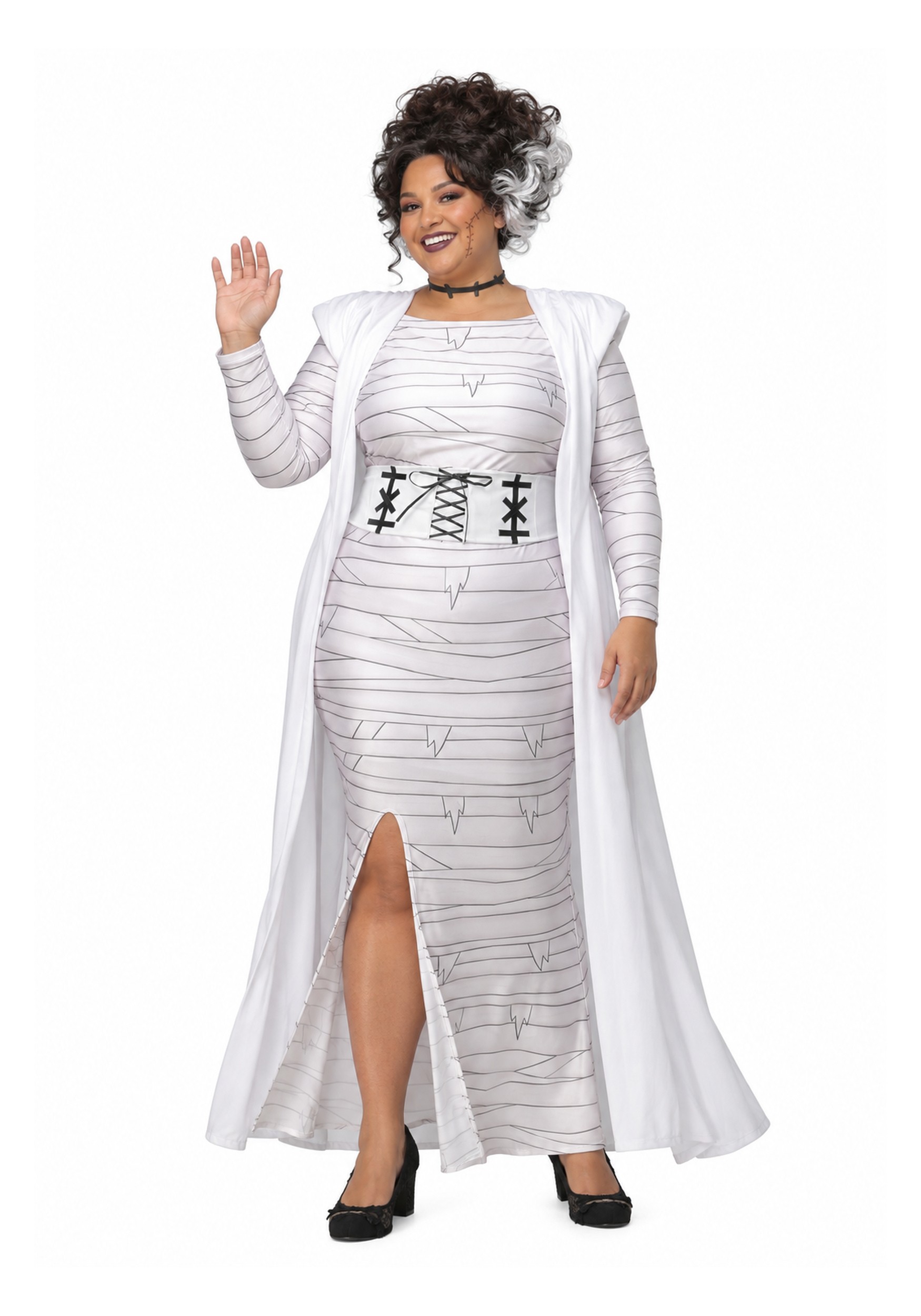 Women's Bride of Frankenstein Plus Size Costume