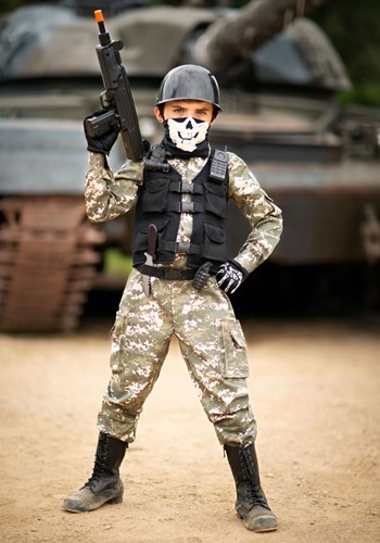 Female Khaki Camo Costume