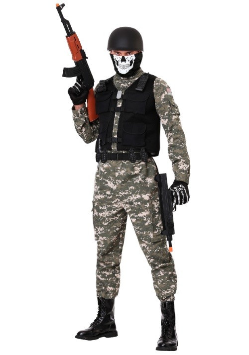 Battle Soldier Men's Halloween Costume
