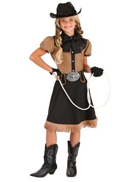 Girls Cowgirl Wild West Costume Jessie Cowboy Fancy Dress Childs Kids Book Day