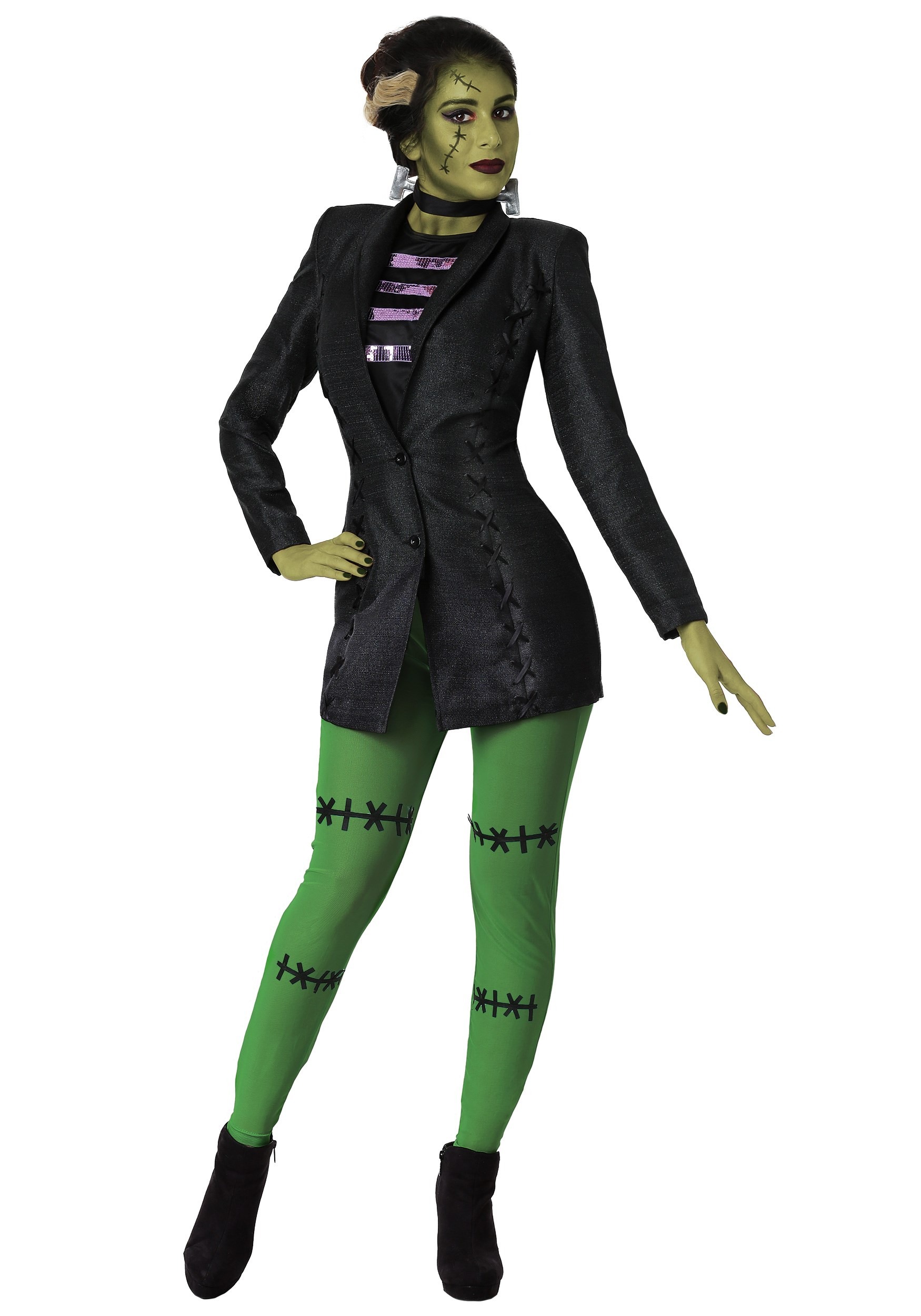 Photos - Fancy Dress FUN Costumes Women's Frankenstein Costume Black/Green/Purple
