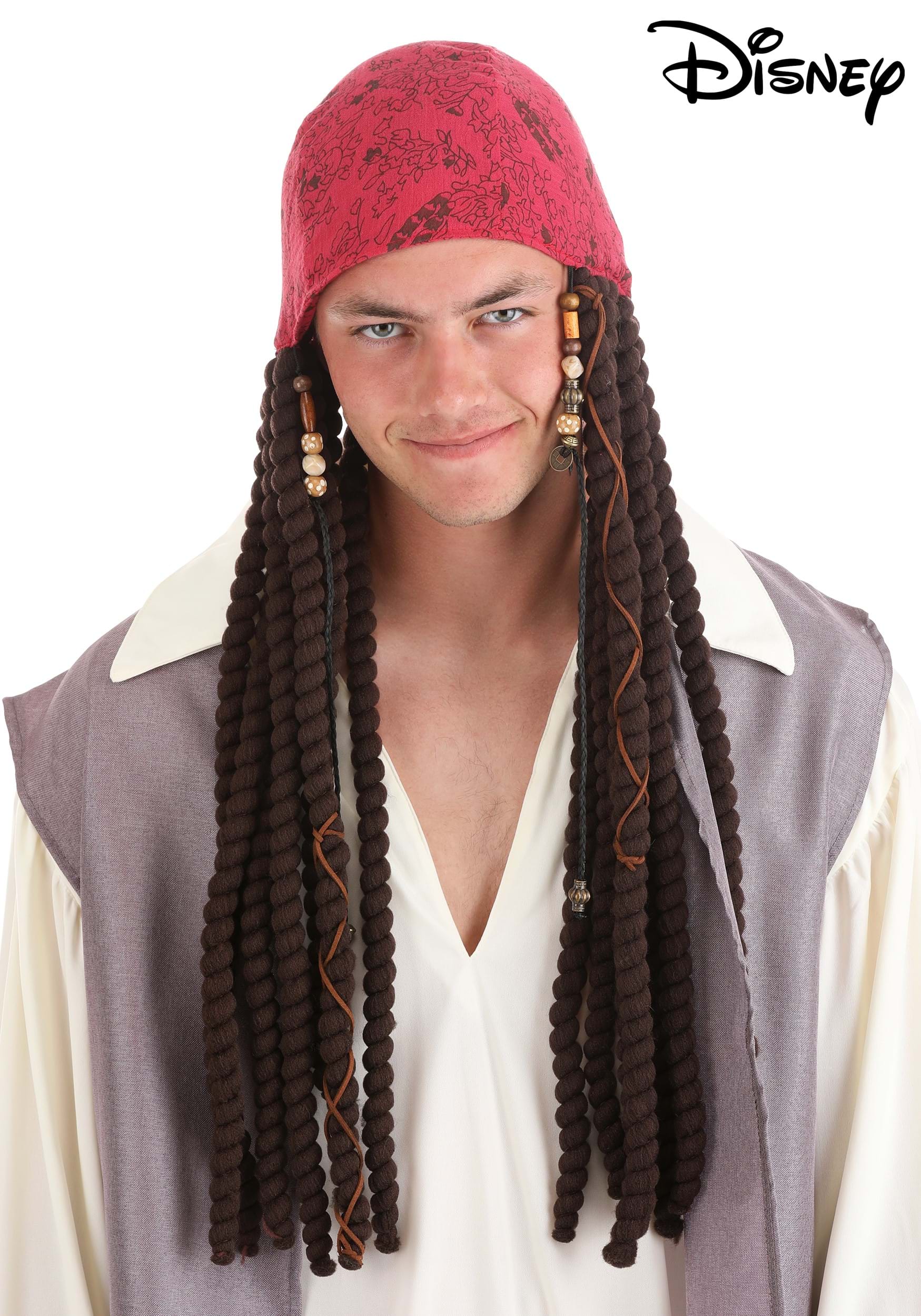 Adult Jack Sparrow Bandana Dreadlocks Set