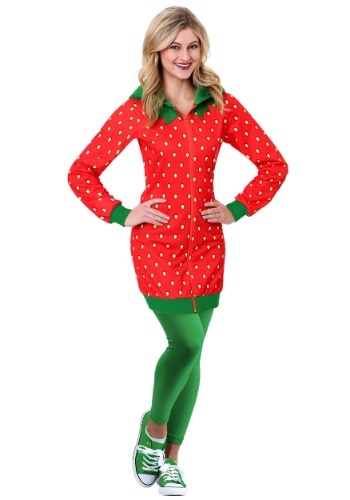 Strawberry Hoodie Dress