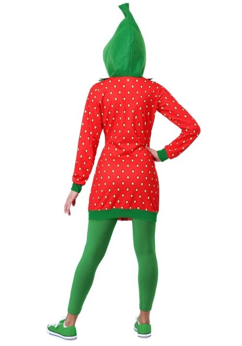 Strawberry Hoodie Dress Adult Costume