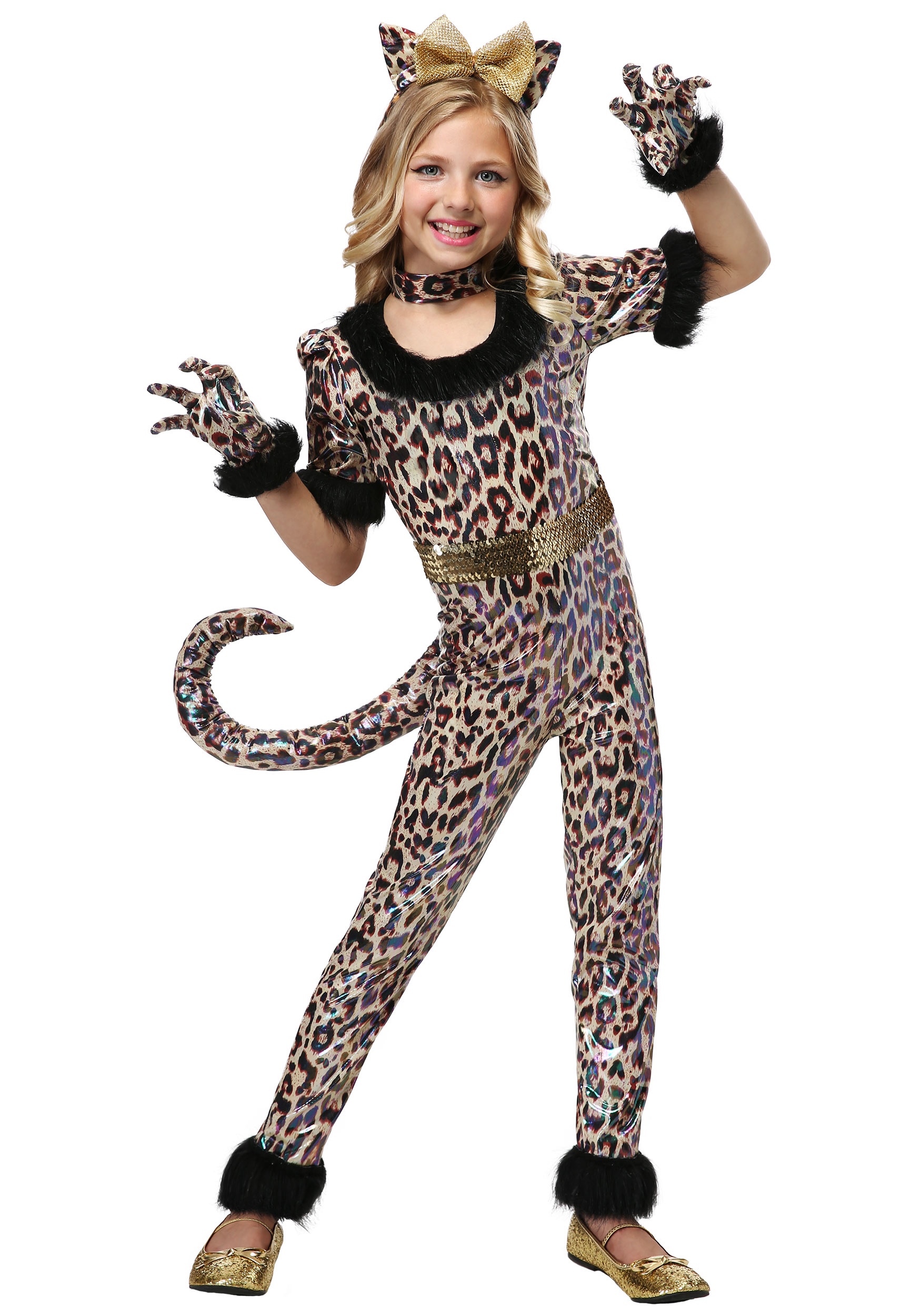 Disfraz de mono de leopardo de niña Multicolor – Yaxa Store