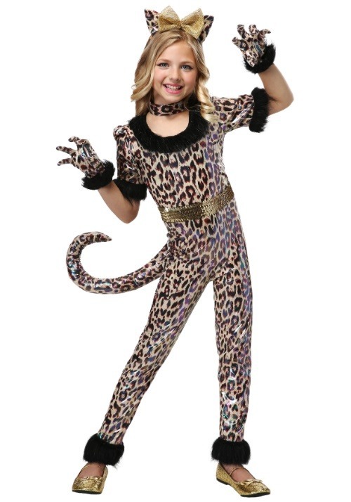 Girls Leopard Jumpsuit