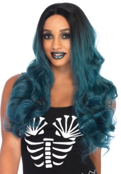 Women's Blended Two-Tone Long Wavy Wig