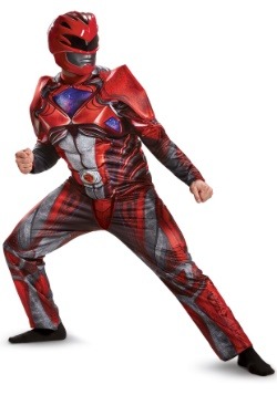 Power Rangers Movie Red Ranger Deluxe Mens Costume