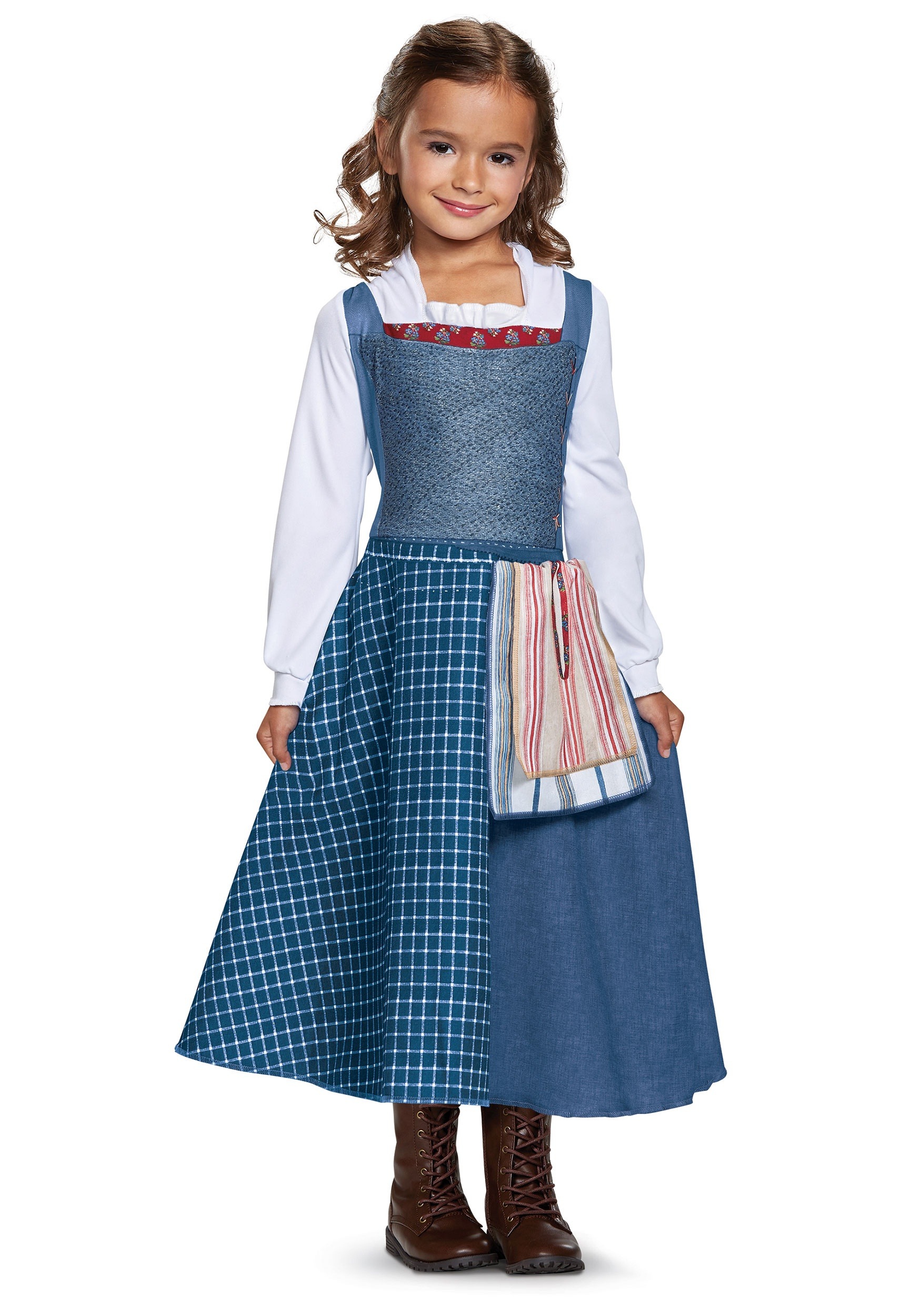 belle costume blue dress child