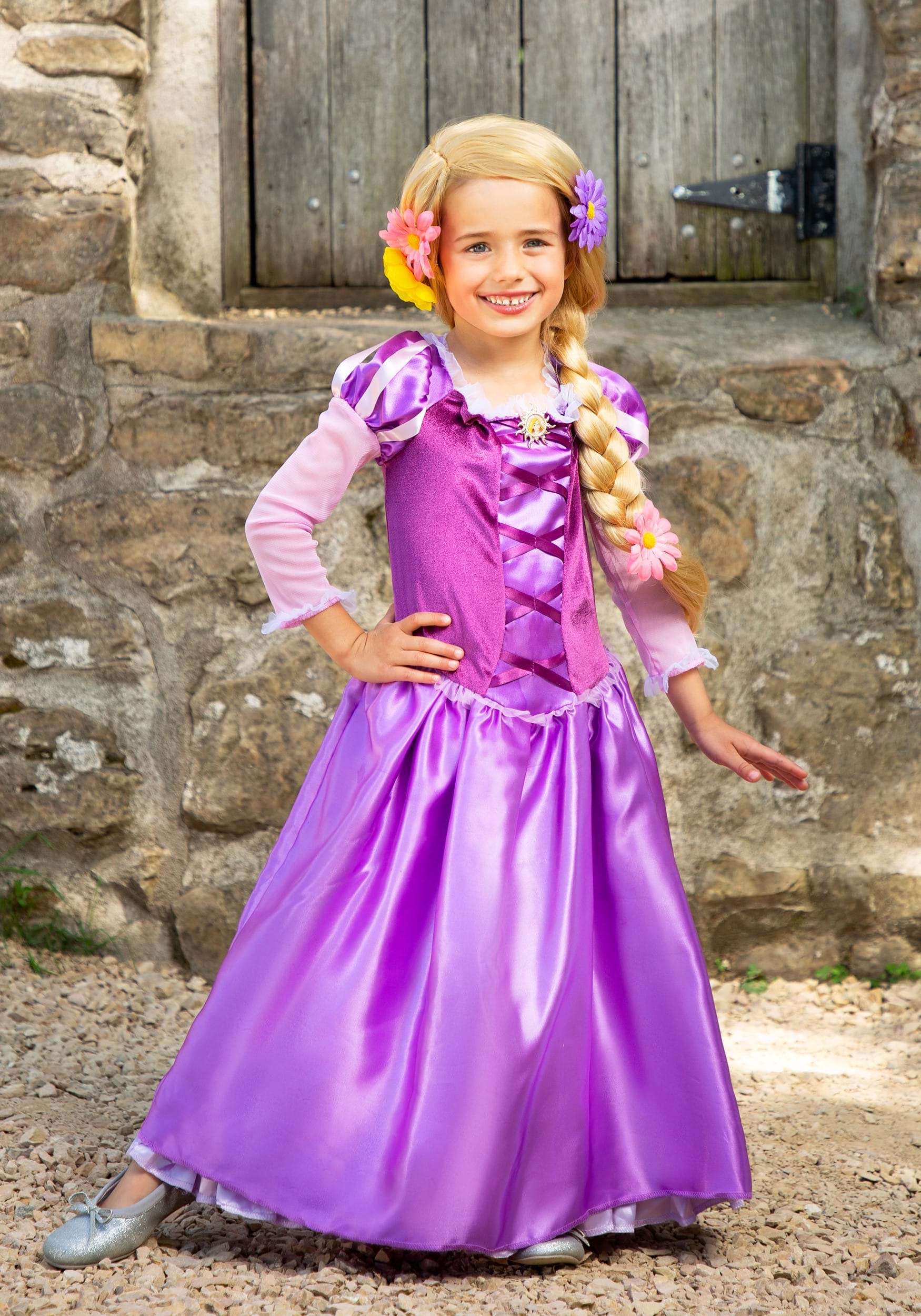 Rapunzel Costume Wig For Kids Tangled The Series - Gambaran
