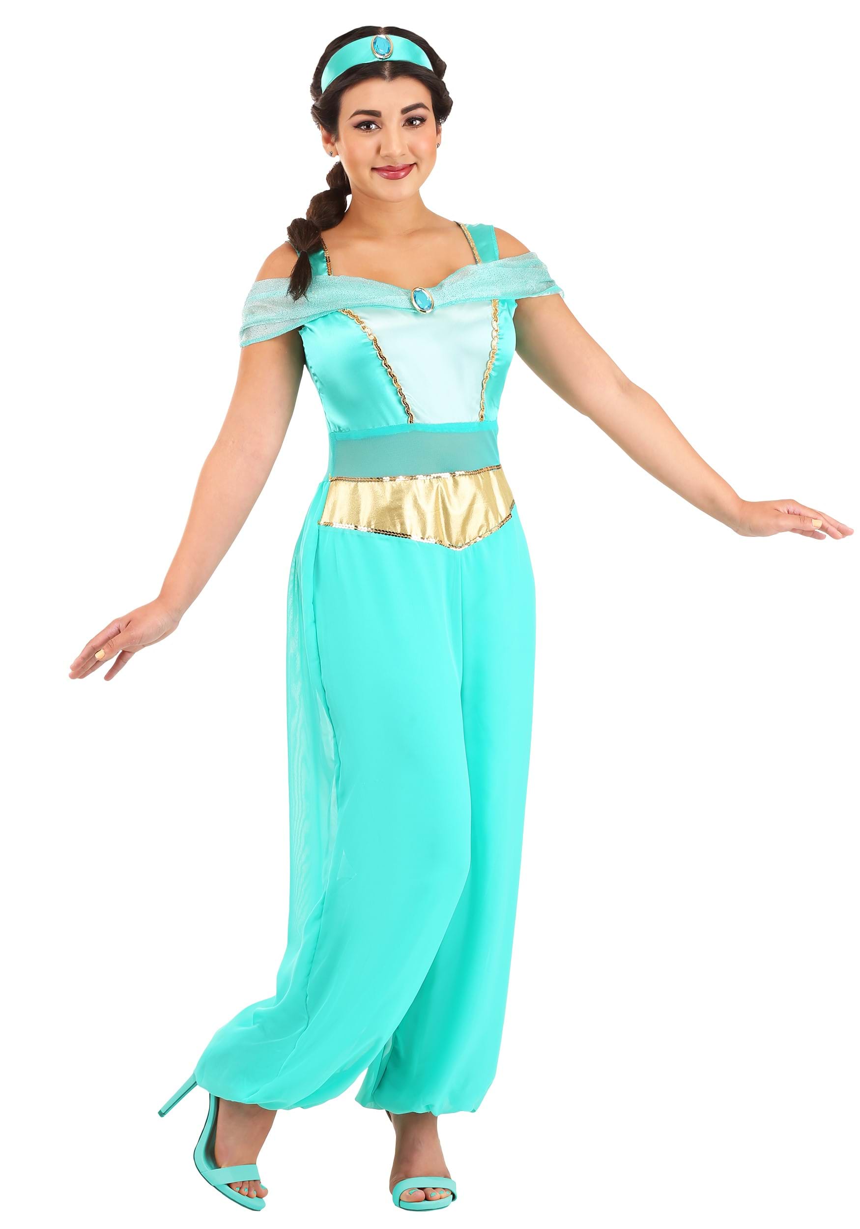 Disfraz de mujeres de Deluxe Disney Aladdin Jasmine Multicolor