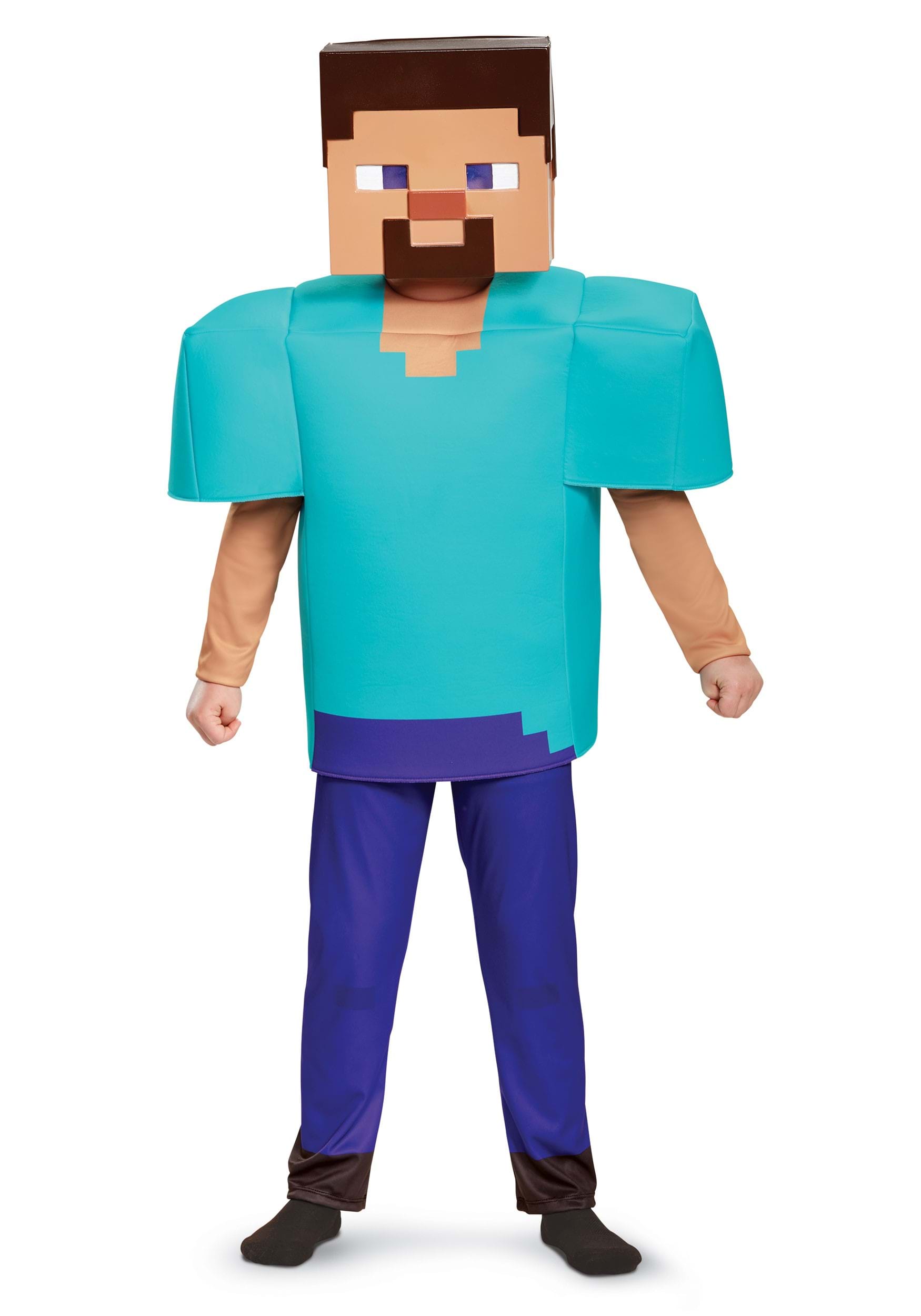Disfraz de Minecraft Steve Deluxe Boy Multicolor