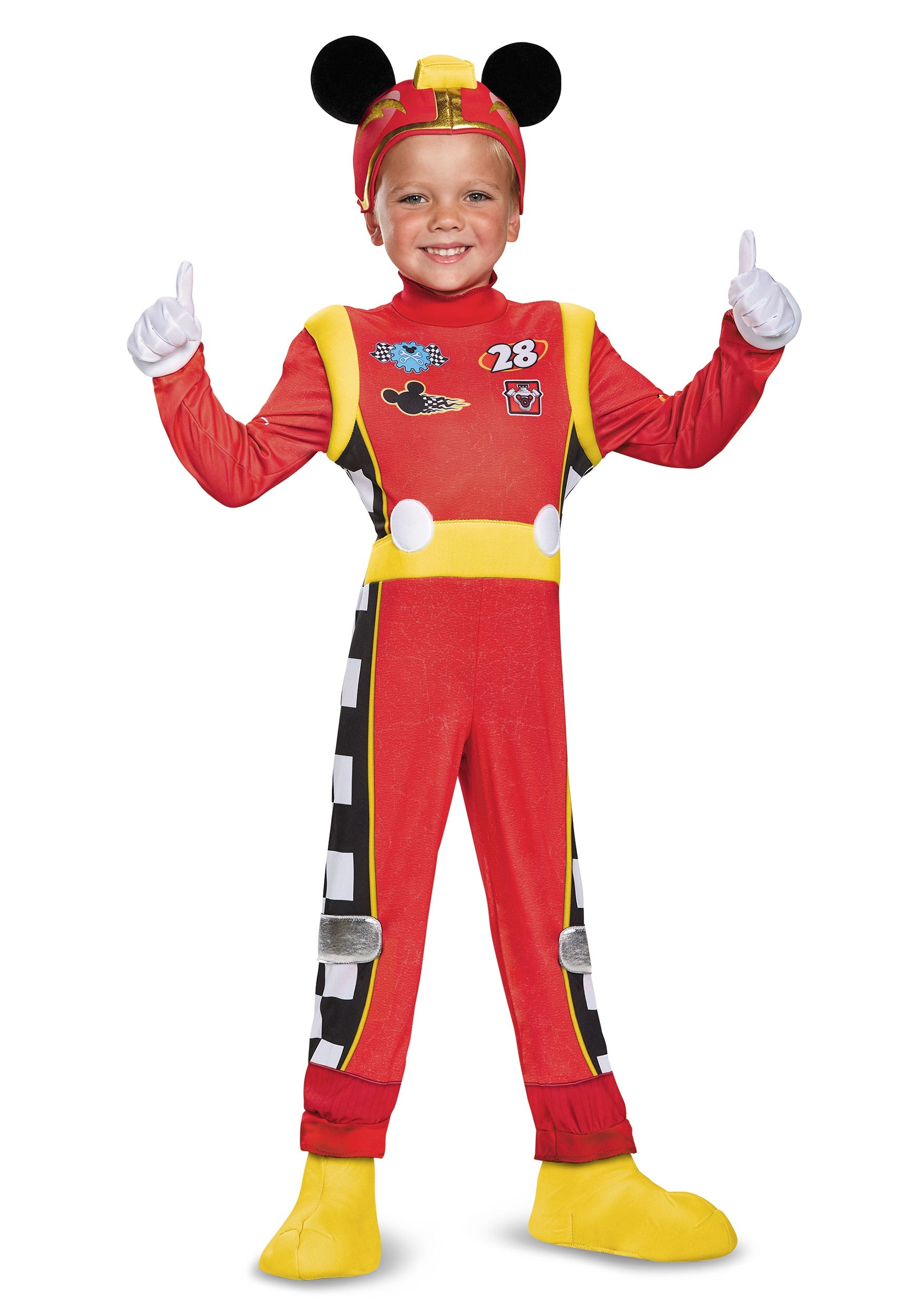 Disfraz de niño de Mickey Roadster Deluxe para niños Multicolor