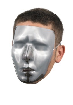 Blank Male Chrome Mask