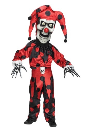 Boy's Evil Bobble Head Jester Costume