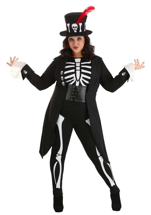 Women's Plus Size Voodoo Skeleton Costume