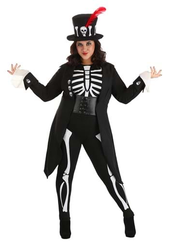 Plus Size Women's Voodoo Skeleton Costume