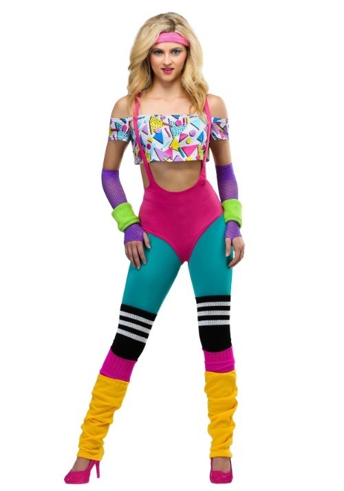 Women's Work It Out 80's Costume