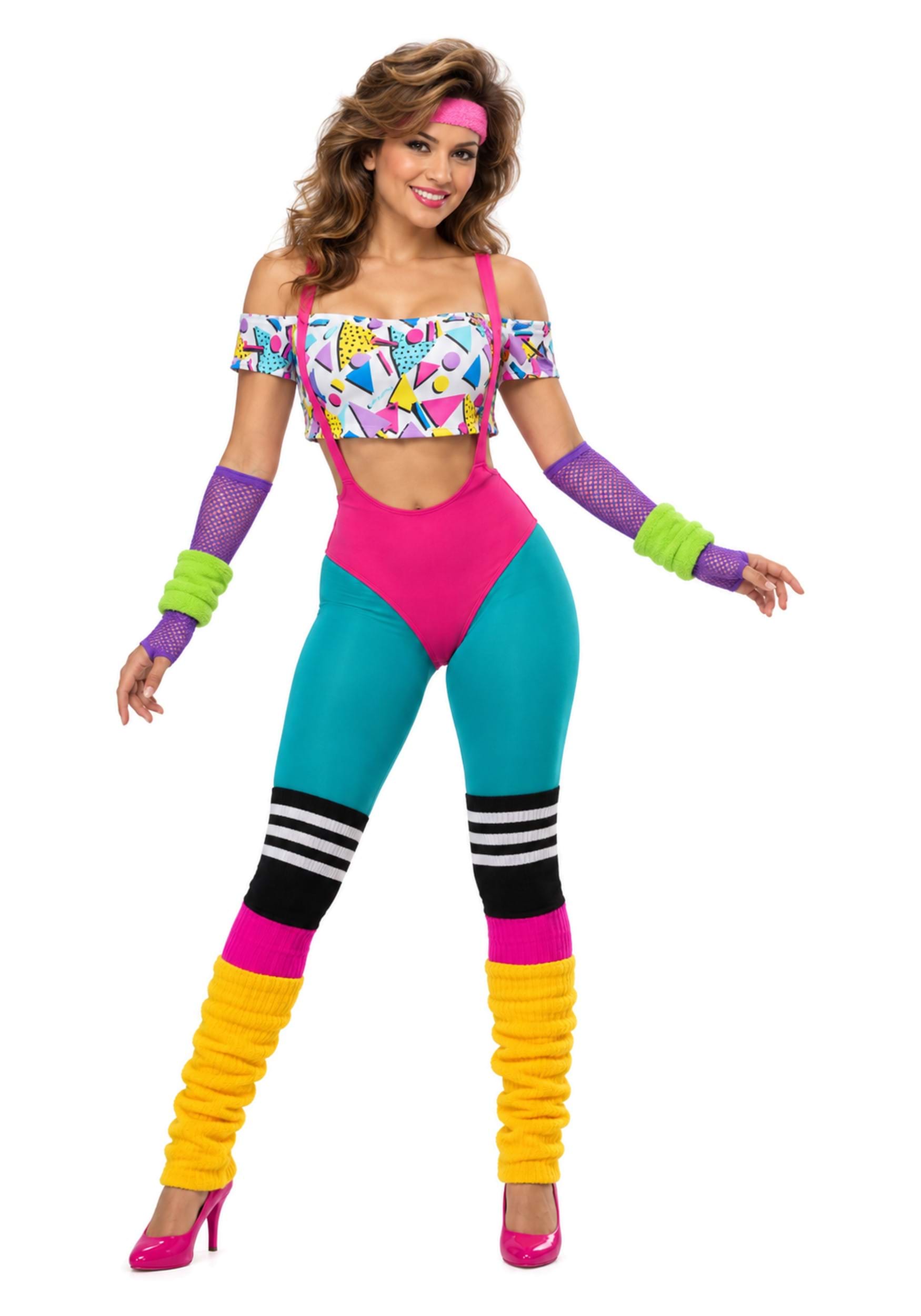 Work It Out 80's Costume for Women