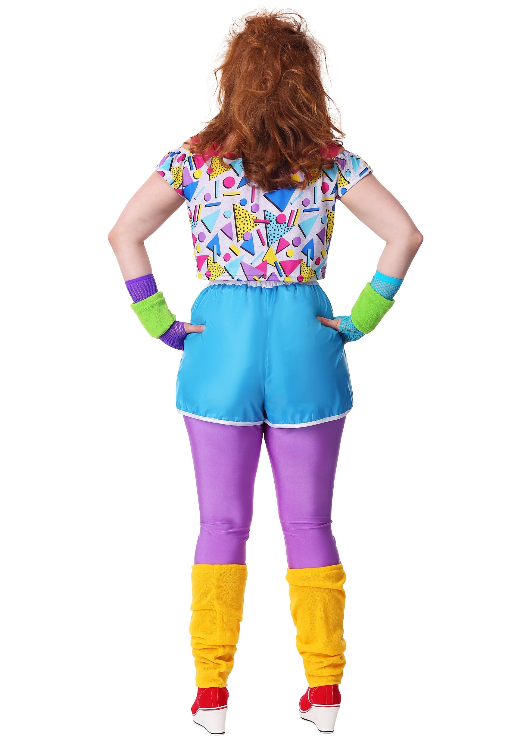 Plus Size Workout Video Star Costume 