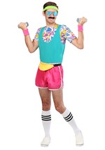 Men's Work It Out 80s Costume Alt 1