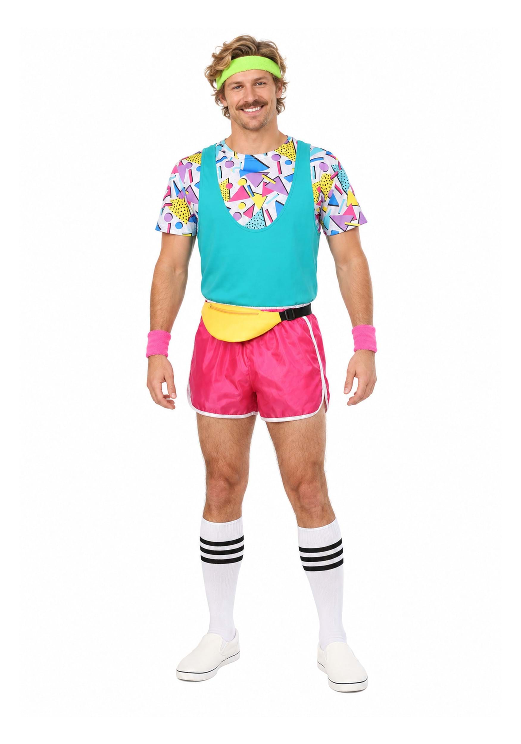 Adult Work It Out 80s Costume | 80s Costumes