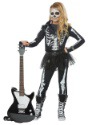 Skeleton Rocker Girls Costume