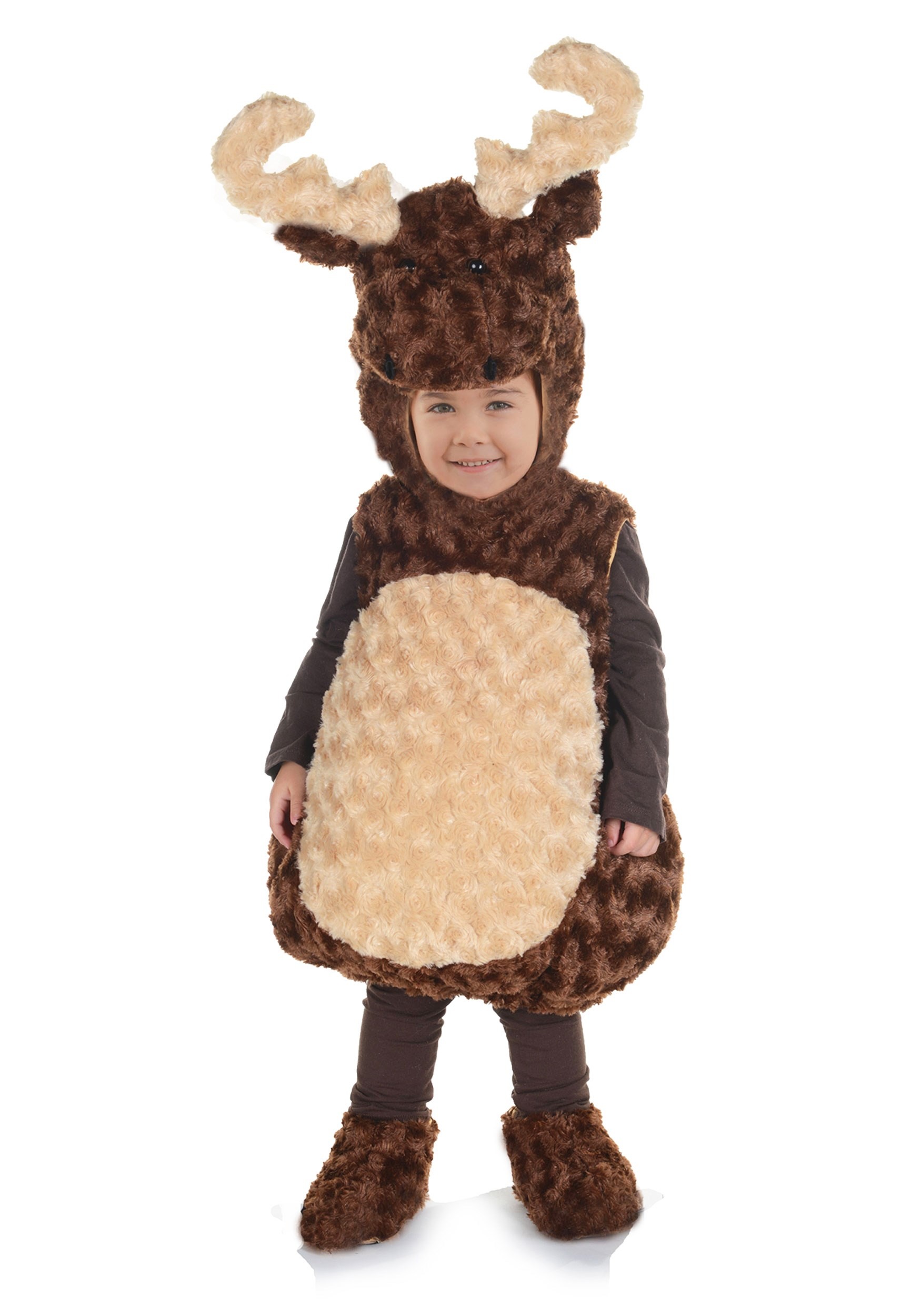 Photos - Fancy Dress Toddler Underwraps  Moose Costume Brown/Beige 