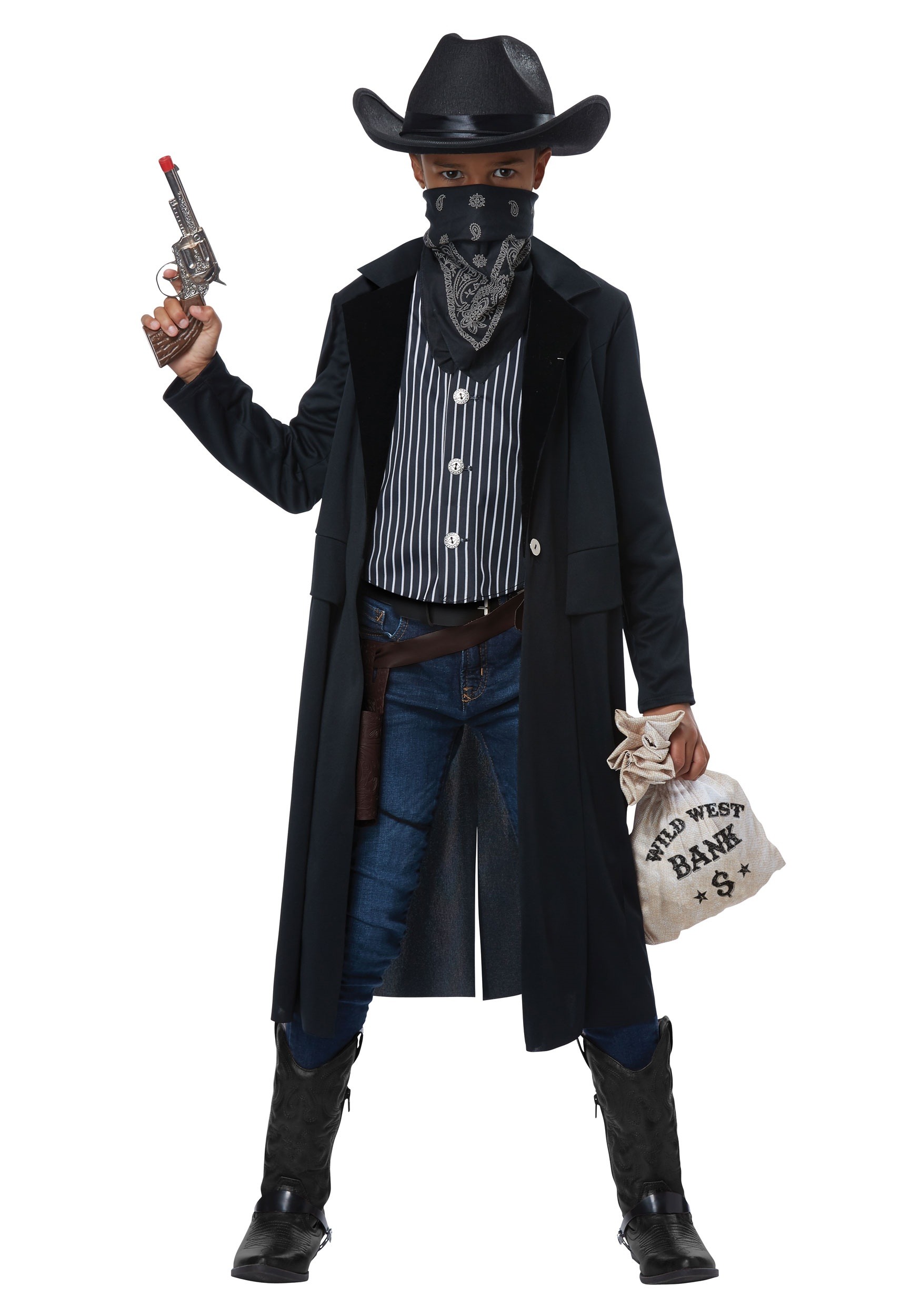 Photos - Fancy Dress California Costume Collection Wild West Gunslinger Kid's Costume Black 