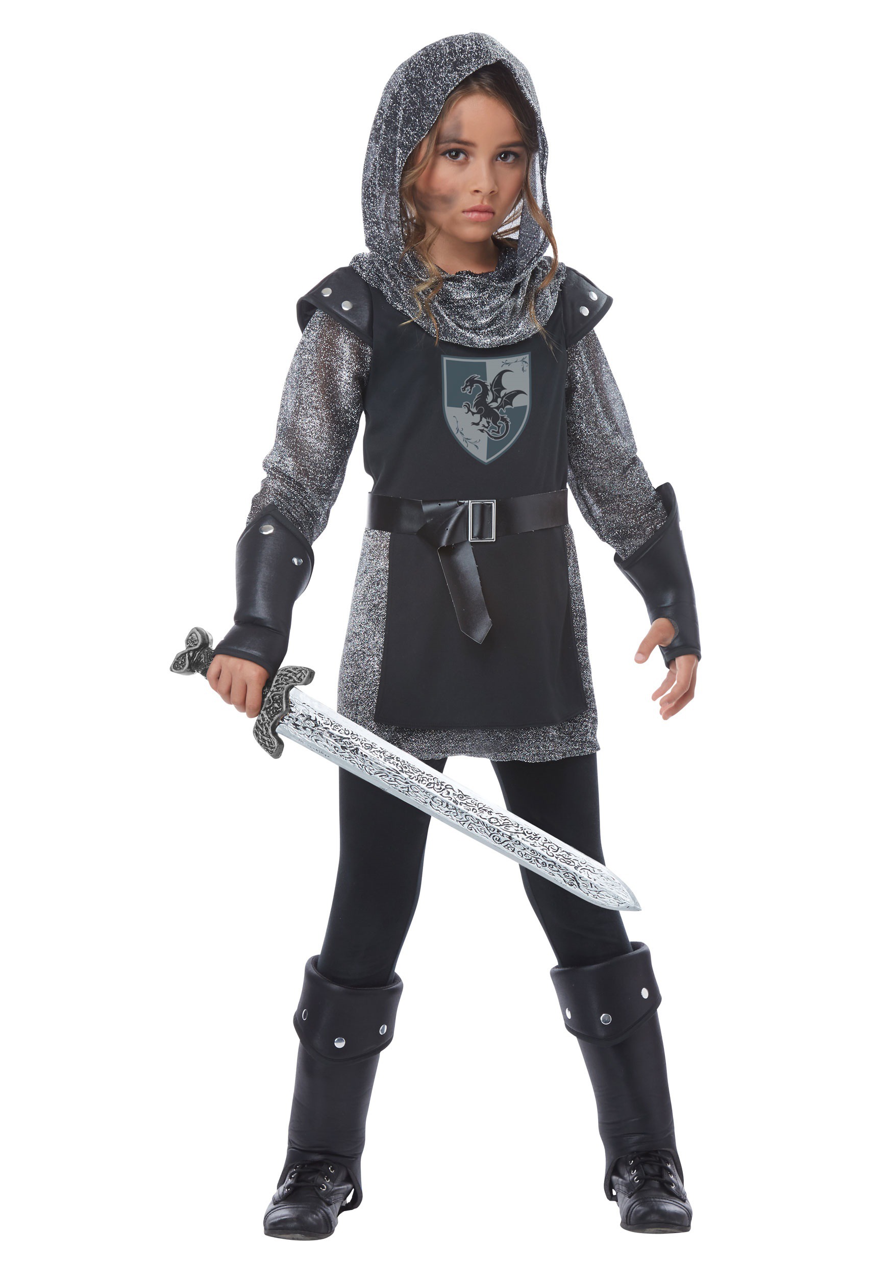 Noble Knight Costume For Girls