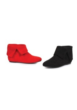 Red and Black Girls Harlequin Boots