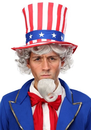 Men's Uncle Sam Wig and Beard Kit