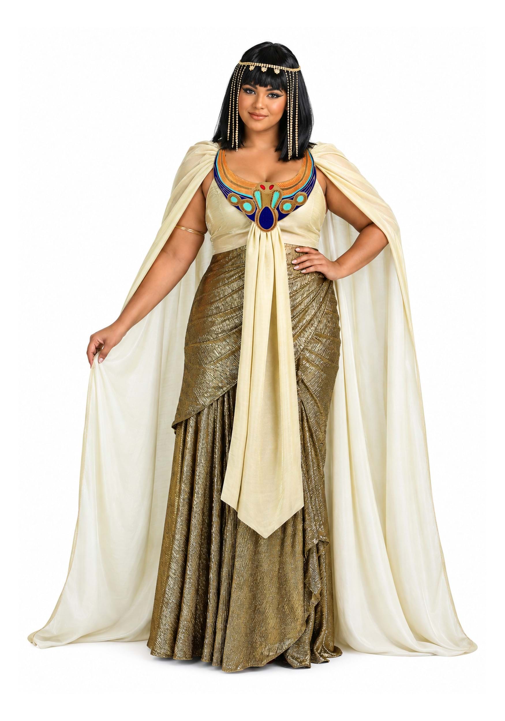 Golden Cleopatra Plus Size Costume for Women