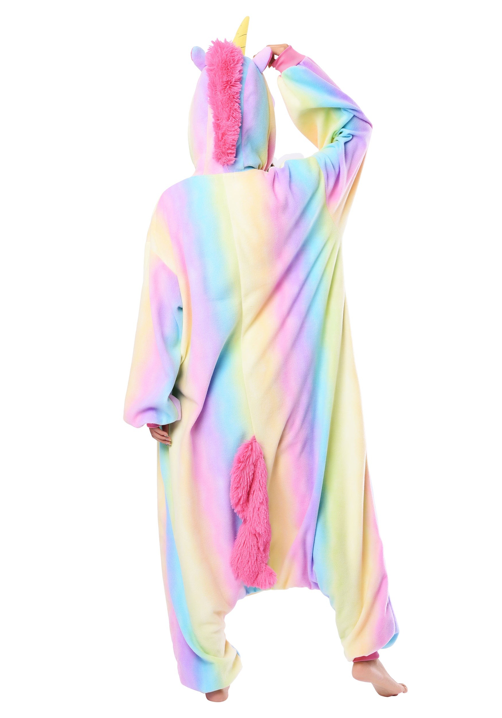 Disfraz de Kigurumi de unicornio de arcoiris adulto Multicolor Colombia