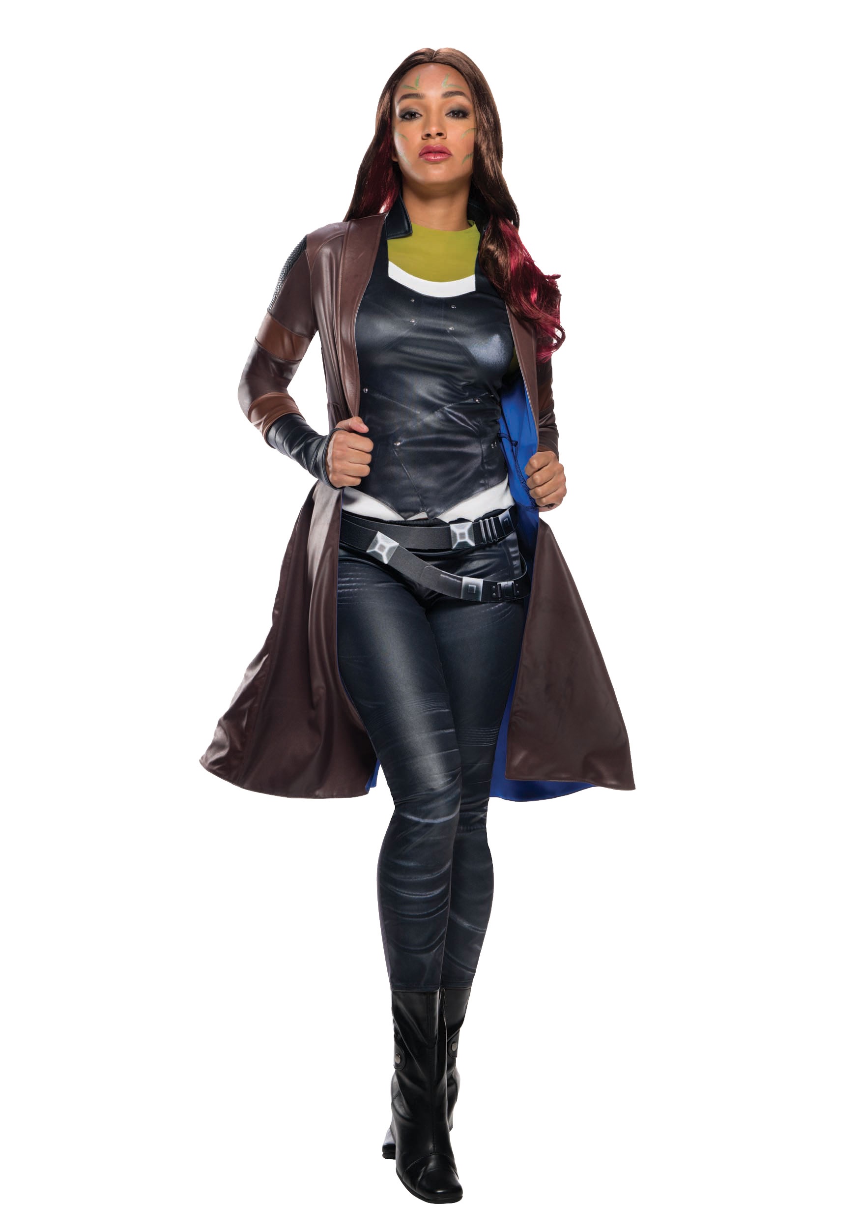 Gamora Cosplay Costume Leather Vest Boots pants Halloween Costumes for wome...