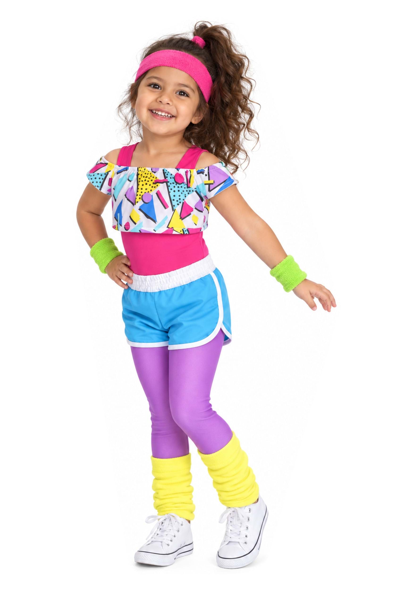 Work It Out 80s Costume for Toddler Girls