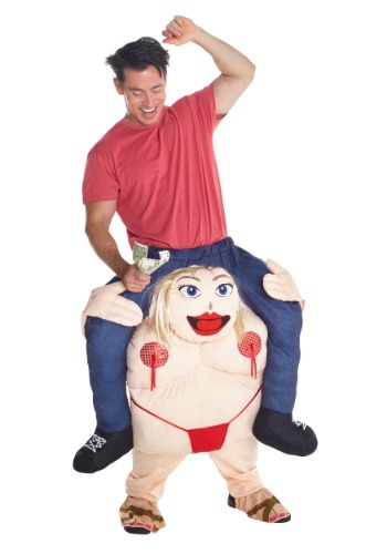 Stripper Piggyback Men's Costume