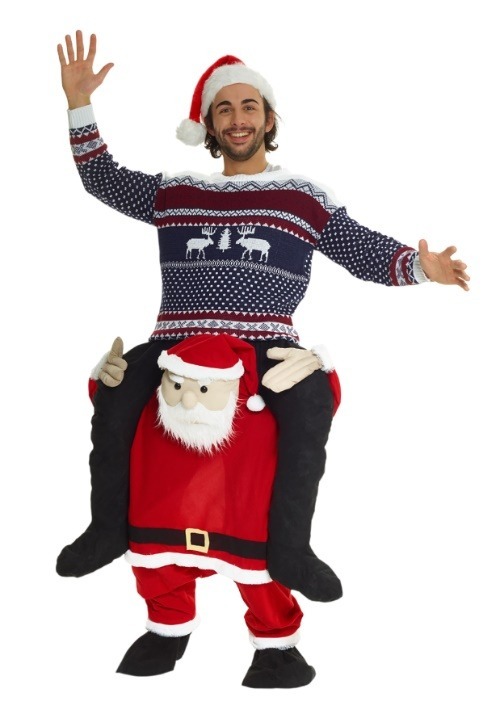 Santa Piggyback Adult Costume