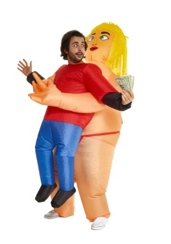 Pick Me Up Stripper Inflatable Mens Costume