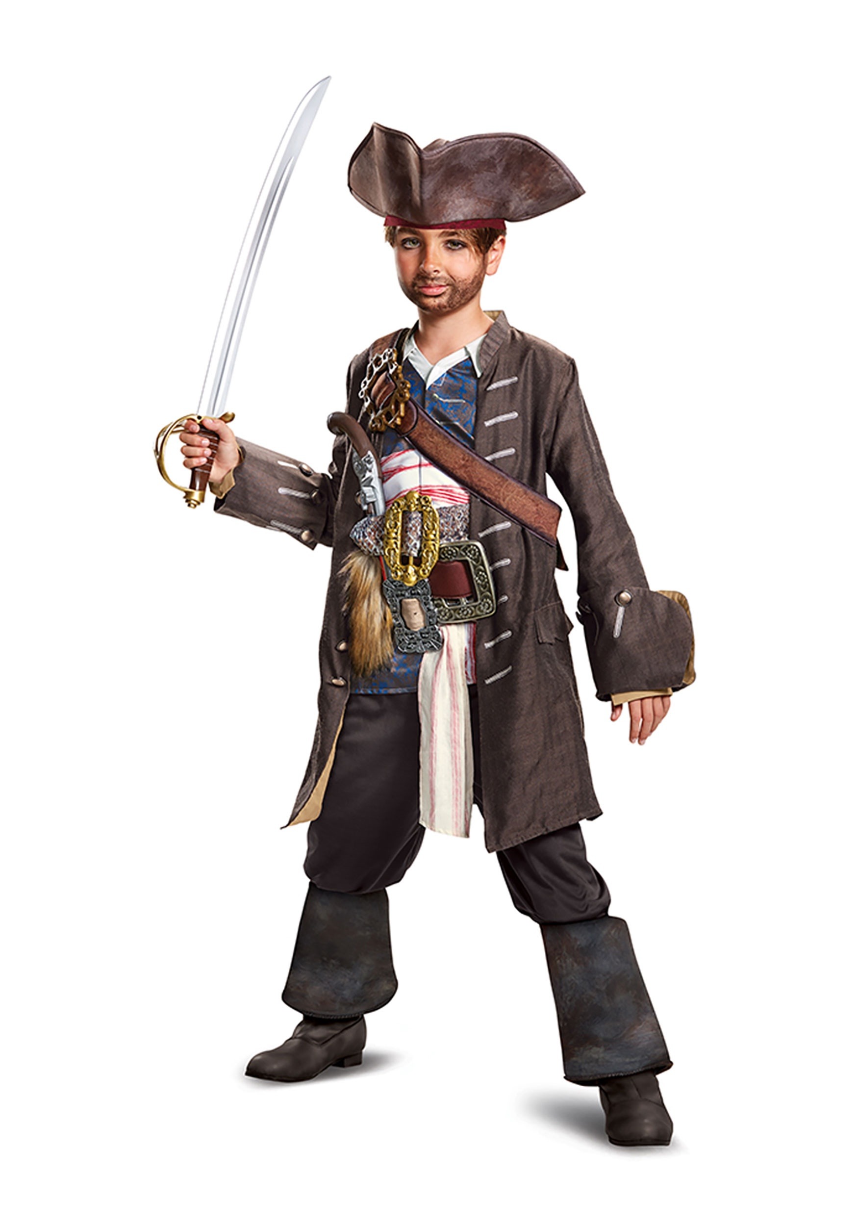 Captain Jack Sparrow Prestige Costume for Boys