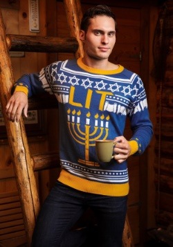 Hanukkah Menorah Holiday Sweater