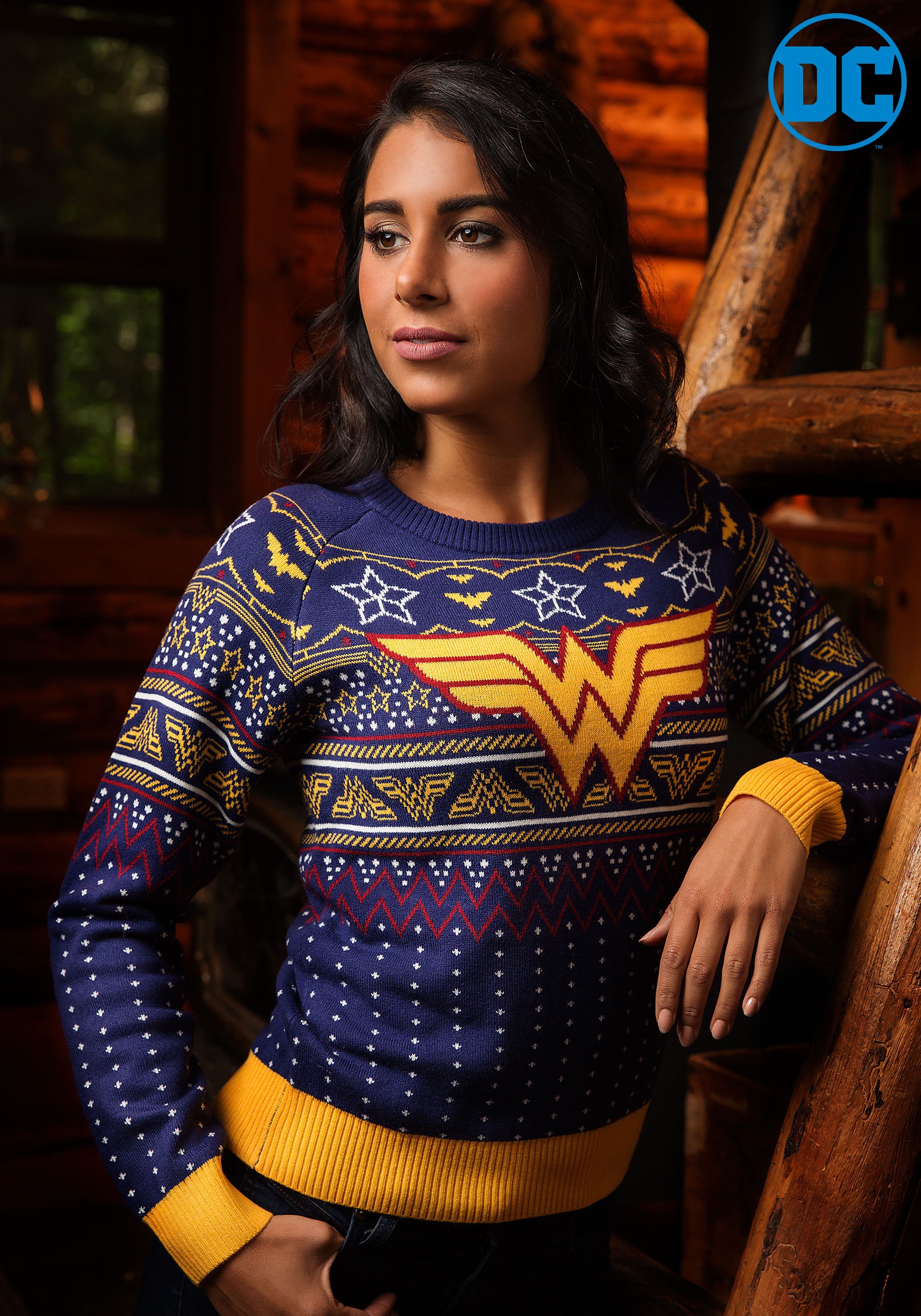 ugly christmas sweater wonder woman