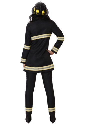 Women's Plus Size Black Firefighter Costume