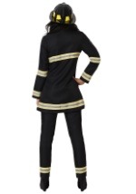 Plus Size Women's Black Firefighter Costume Back