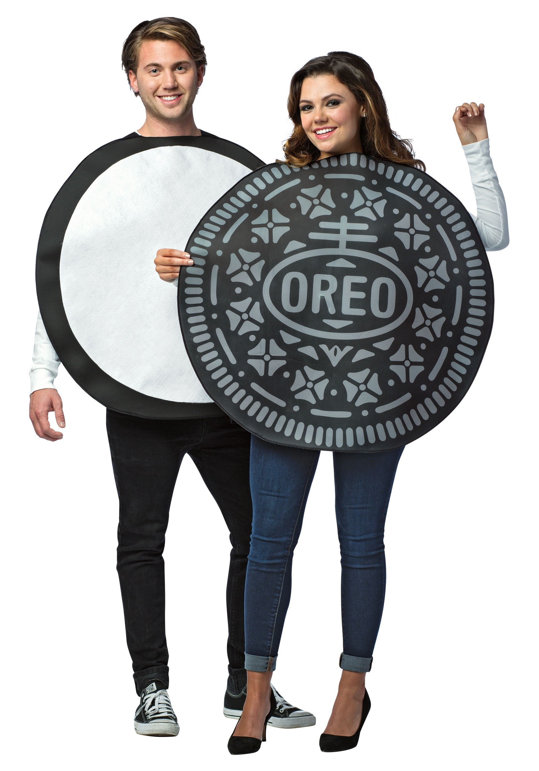 Disfraz de parejas para adultos de Oreo Cookie Multicolor