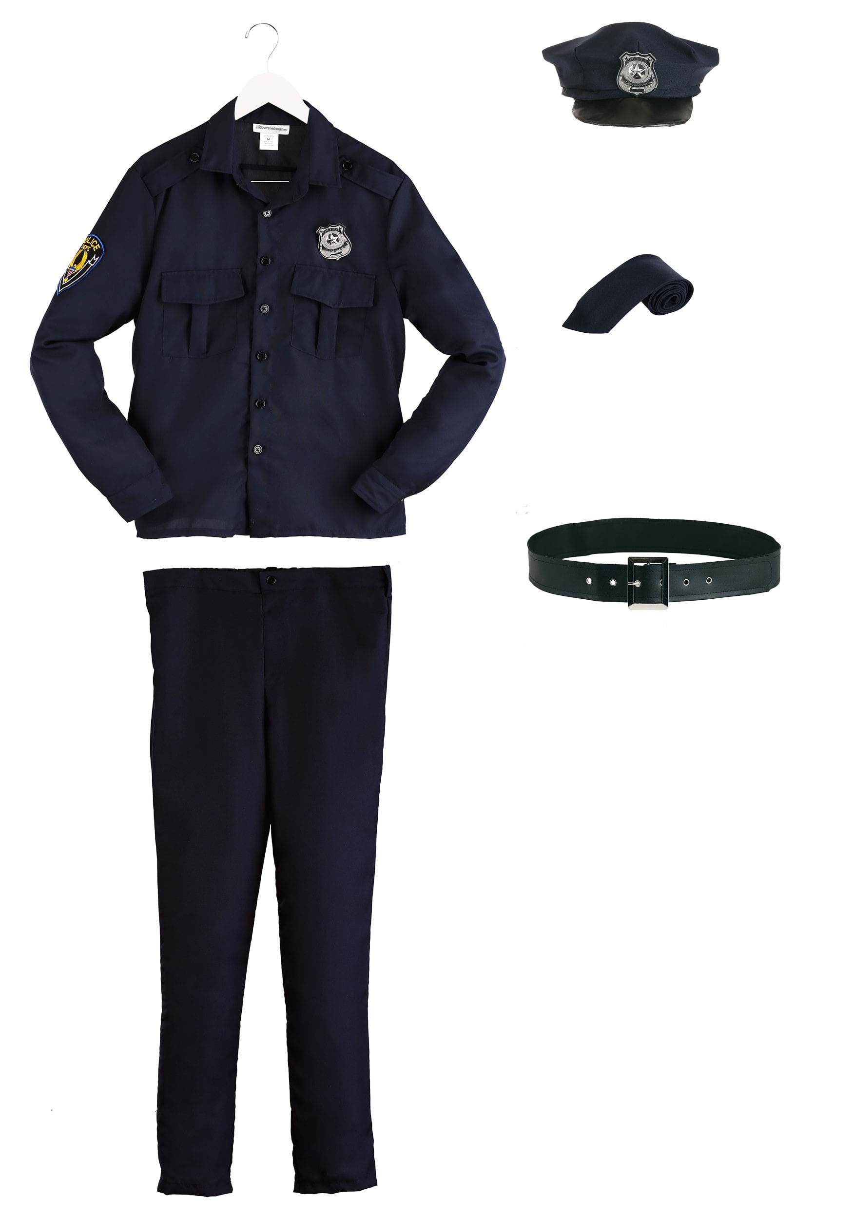 Men's Cop Costume  Adult Halloween Police Costume